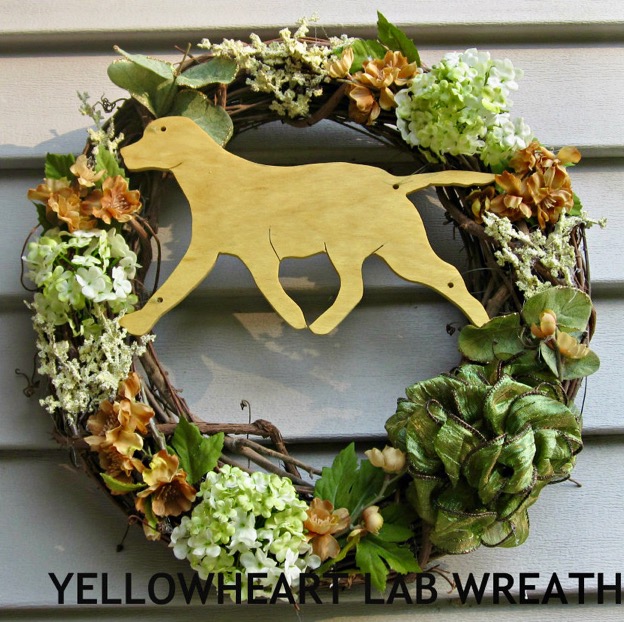 LAB YELLOWHEART WREATH