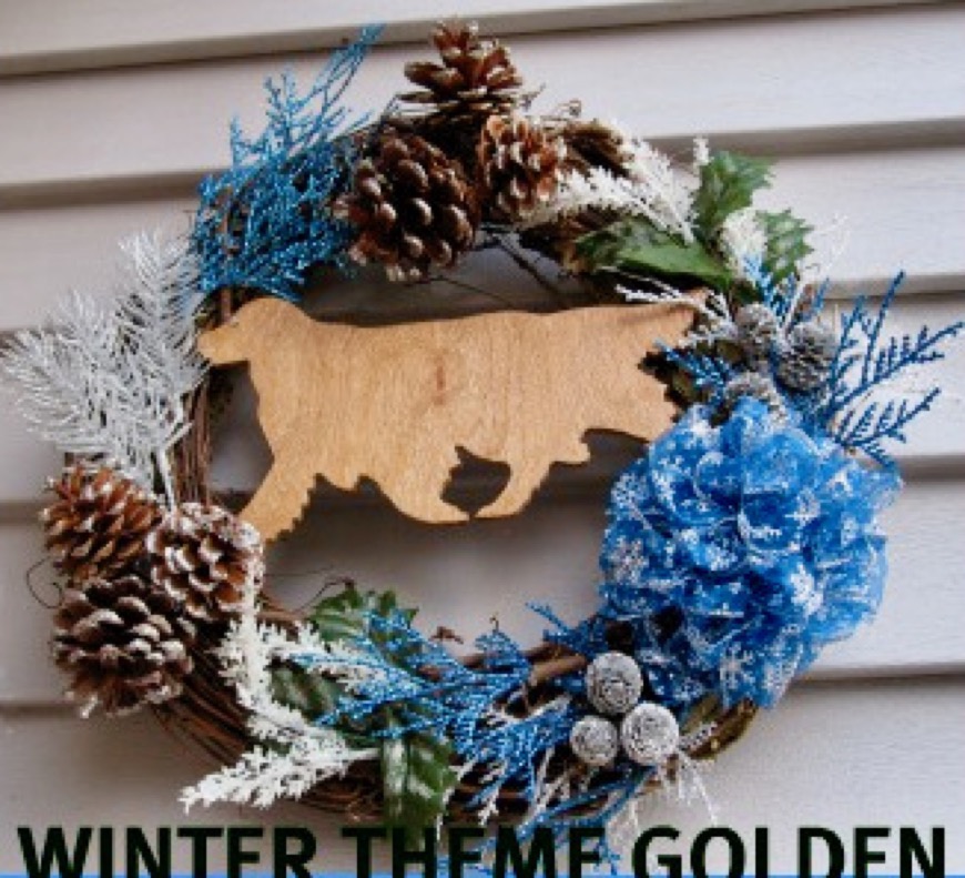 GOLDEN WINTER WREATH